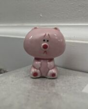 Kawaii Style Miniature Ceramic Sad Kitty Cat Pink picture