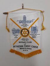 VTG Rotary International  Wall Banner BETHESDA - CHEVY CHASE MARYLAND  picture