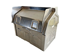 Vintage 1960s Aluminum Cake Chocolate House Barn Shape Mold Made in USA picture