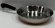 VINTAGE REVERE WARE COPPER BOTTOM 10 INCH SKILLET FRYING PAN CLINTON USA NO LID picture