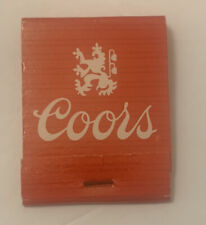 Vintage Coors Matchbook Full Unstruck Ad Matches Souvenir Beer Collect picture