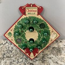 Vintage Bradford Unbreakable Christmas Ornament Bells Green picture