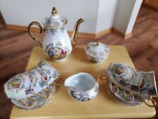 Original Carlsbad Czech Republic 15 pieces Tea Set Teapot Lusterware picture