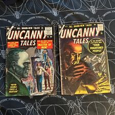 Uncanny Tales Golden Age Horror/sci-fi Comics Lot Of 2 #37 & 49 picture