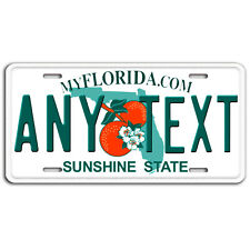FLORIDA PERSONALIZED CUSTOM ALUMINUM LICENSE PLATE Tag Any Text Name 1990s picture