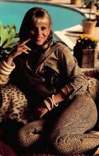 Swedish Actress, Model & Singer  BRITT EKLAND   1981 Vintage Chrome Postcard picture