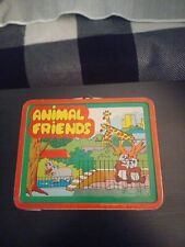 Vintage 1978 Animal Friends Metal Lunchbox (Redband) picture