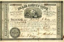 Blair County Mine signed by Wm. Hickok - Autographed Stocks & Bonds picture