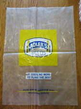 Vintage  Plastic ADLER'S Seed Promotional Bag from Farm Science Review, OH-1980s picture