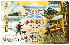 1909 AYPE ALASKA-YUKON-PACIFIC EXPO WORLD'S FAIR~NEW 1970 HISTORICAL POSTCARD picture