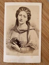 1865 CDV card photo portrait Neurdein Heloise wife of Pierre Abelard picture