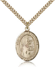 San Juan De La Cruz Medal For Men - Gold Filled Necklace On 24 Chain - 30 Da... picture