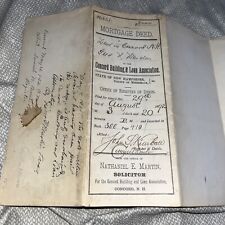 1892 New Hampshire Mortgage Deed to the Concord Building & Loan Association picture