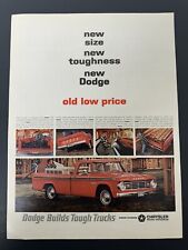 1965 Magazine Print Ad Dodge Builds Tough Trucks picture
