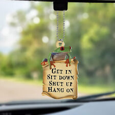 Funny Frog Get In Sit Down Shut Up Hang On Car Ornament, Frog Car Ornament Gift picture