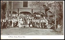C1920s Penryn PA Park Picnic Group Lebanon Band Photo Pennsylvania Postcard 617 picture