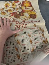 Vintage Calendar Towel 1972 picture