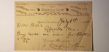 1890's OLD WEST COFFEYVILLE KS DALTON GANG WELLS FARGO INDIAN MINING TEXAS #2 picture