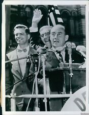 1956 Adlai Stevenson Detroit Mi Presidential Candidate Democratic Wirephoto 7X9 picture