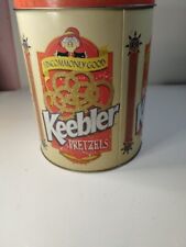 Vintage Keebler Pretzels Tin Uncommonly Good Large Tin picture
