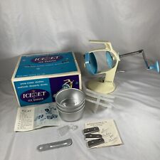 Vintage Ice Pet Deluxe Countertop Ice Shaver Mid Century Japan - Complete In Box picture