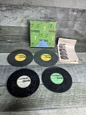 Vintage 4-pc THORENS Disc Set Christmas Music Switzerland, Original Box picture