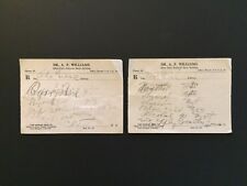 DR. ARTHUR FREDERICK WILLIAMS EARLY 1900 PHARMACY PRESCRIPTION FORT MORGAN CO picture