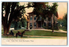 c1905 Horse Carriage Town Hall Great Barrington Massachusetts MA Postcard picture