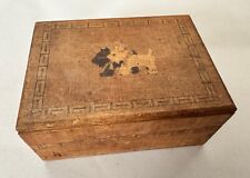 Vintage Inlaid Wood Scotty Dog Box Art Deco Box picture