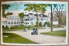 Country Club. Farmington Connecticut Vintage Postcard. Golfing. picture