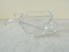 Antique Glass Wheelbarrow Easter Candy Dish/ Trinket Container Vintage Original picture