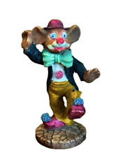 Original Artmark Dancing Mouse Clown Figure 2.75 Inch Resin Green Bowtie Vintage picture