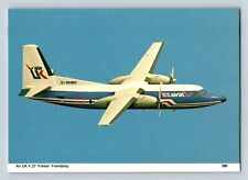 Aviation Airplane Postcard Air UK Airlines Fokker Friendship F27 Skilton F2 picture