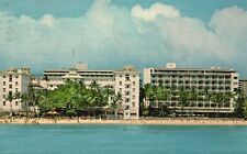 Waikiki Beach, Hawaii, HI, Moana Hotel, 1975 Vintage Postcard b8170 picture