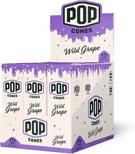 24 Pop Cones 1 1/4 - Ultra-Thin Pre-Rolled Cones - 6 Cones per Pack - Wild Grape picture