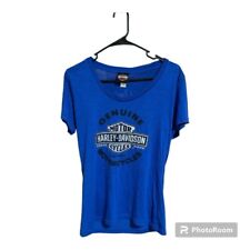 Harley Davidson Blue Naples, Florida Tee Shirt. Women's XL. Rare picture