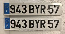 EU FINLAND License Plates Matched Set Of 2 Auto Volkswagen Dealer Metz France picture