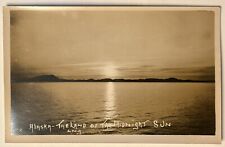 Alaska Sunset. Land Of The Midnight Sun Real Photo Postcard. RPPC. picture