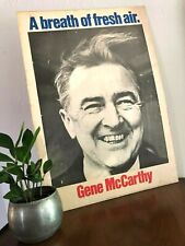 Vintage 1968 EUGENE McCARTHY For PRESIDENT Print ELECTION Campaign POSTER Gene picture