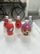 Good 2 Grow Juice Topper Lot of 5 Paw Patrol, Clifford , Spider-Man, Bluey B2 picture