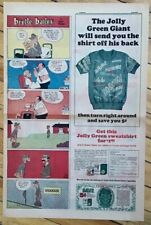 Large 1967 Sunday comic section ad for Green Giant Sweatshirt offer - Ho Ho Ho picture