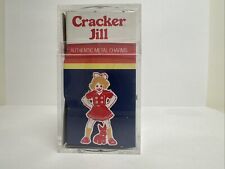 Vintage Cracker Jill Metal Jack Toys Earring Jewelry w/ Original Container picture