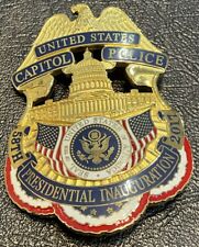 RARE DONALD TRUMP U.S. CAPITOL POLICE 2017 INAUGURATION OF THE PRESIDENT BADGE picture