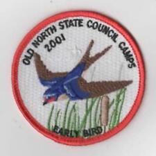 2001 Early Bird Old North State Council Camps ORG Bdr. [CA-1961] picture