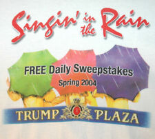 Rare DONALD TRUMP PLAZA Singin In Rain T Shirt U.S PRESIDENT Promo POTUS MAGA picture