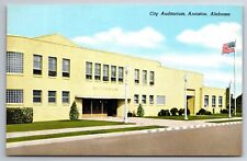 City Auditorium Anniston Alabama USA Unposted Postcard chrome picture