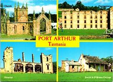Postcard Port Arthur, Tasmania Church, Penitentiary, Hospital, Cottage picture