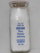 TSPHP Milk Bottle Dairy Products Laboratory 1750 Folsom St San Francisco CA TEST picture