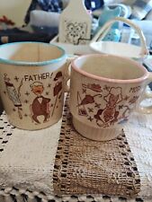 Vintage Mother Father Coffee Cups picture