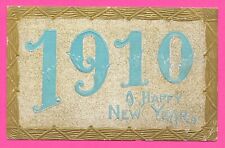 A Happy New Year - 1910 - Vintage Post Card picture